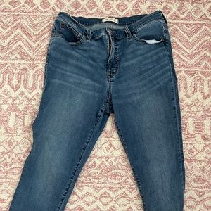 Madewell curvy high rise skinny jeans